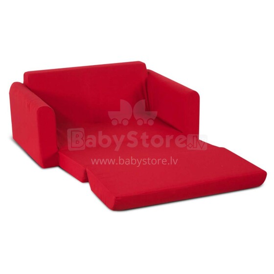 Elite Childrens Red Sofa Sleeper, Twin vaikų lovos sofa