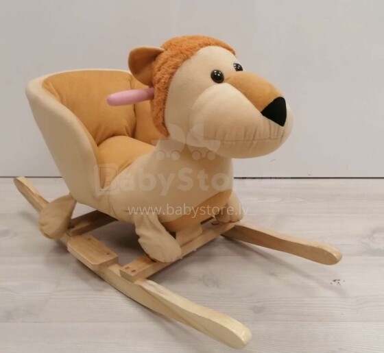 Lion Rocker Plush Animal Мягкое кресло-качалка с поддержкой спинки