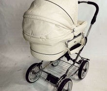 Emmaljunga Mondial Duo Combi Beige Leatherette Baby stroller 2 in 1