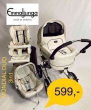 Emmaljunga Mondial Duo 3 in 1 Leatherette Baby stroller